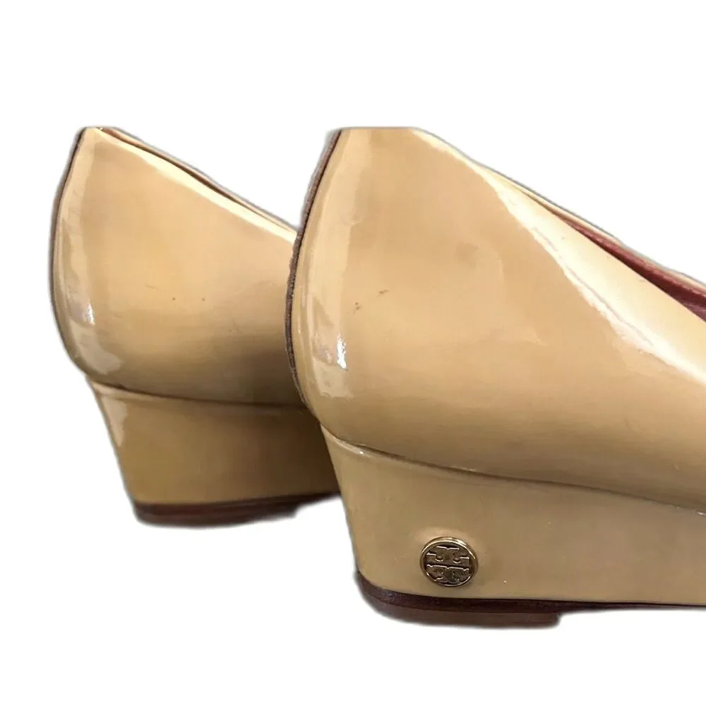 Tory Burch Patent Leather Wedges - Size 8.5